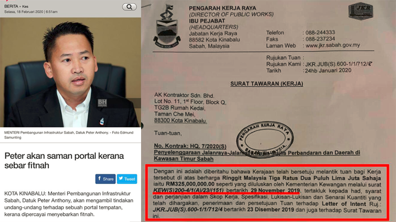 Najib persoal rekod bersih Warisan berkait projek jalan RM1.4 bilion