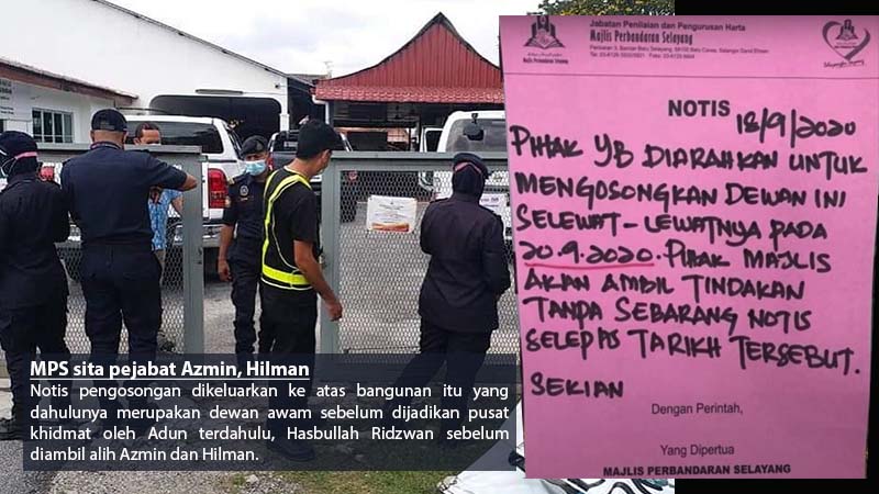 MPS sita pejabat Azmin, Hilman