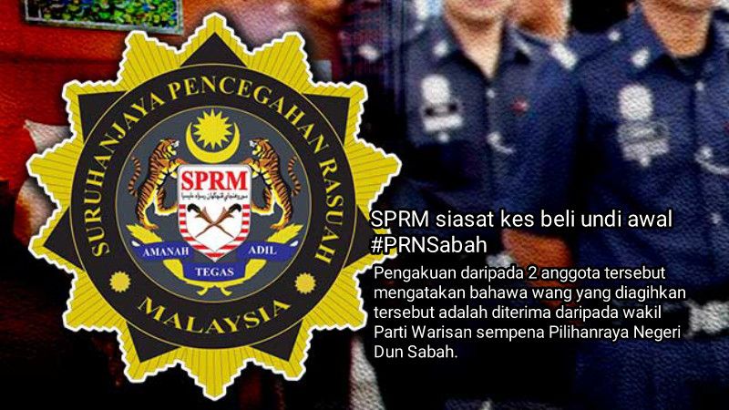 SPRM siasat kes beli undi awal #PRNSabah