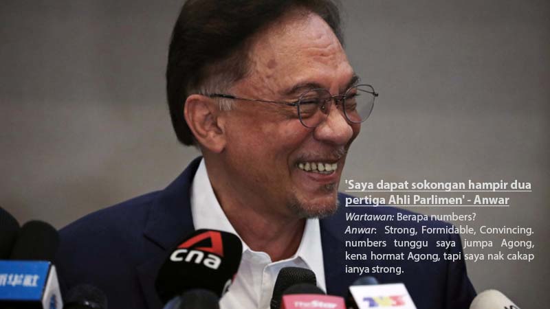 ‘Saya dapat sokongan hampir dua pertiga Ahli Parlimen’ – Anwar