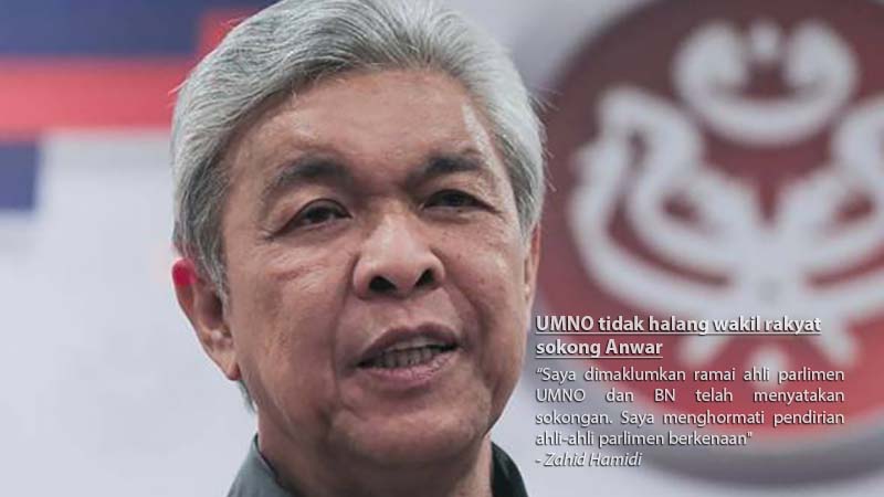 UMNO tidak halang wakil rakyat sokong Anwar
