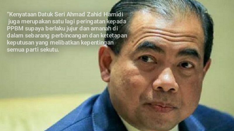 “Deklarasi Anwar dan Kenyataan Zahid Jadi Peringatan Buat PPBM”